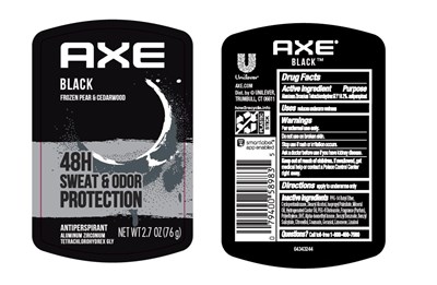 Label (Axe Black Frozen Pear And Cedarwood 48h Sweat And Odor Protection Antiperspirant Deodorant Stick)